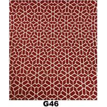 Kit 5m Tecido Decorativo Vermelho Geométrico G46 Corttex