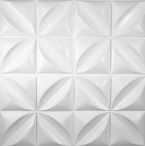 Kit 5m² revestimento 3d de parede modelo petalas placa 50x50 Kit 5m² revestimento 3d de parede modelo petalas placa 50x50