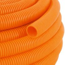 Kit 5mt eletroduto corrugado flex reforc (a) 3/4 laranja