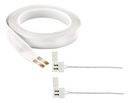 Kit 5mts Fio Fita 2 Vias 10a Fita Elétrica+2 Conectores Clip