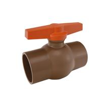 Kit 5PC Registro Esfera Soldável 25mm Pvc Ll Marrom Viqua