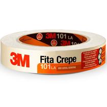 Kit 5RL Fita Crepe Adesiva Branca Uso Geral 24mm X 50m 3 M 101la Kit 5RL Fita Crepe Adesiva Branca Uso Geral 24mm X 50m 3 M 101la