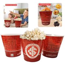 Kit 5U Balde Pipoca Grande Time Escudo Internacional Oficial Kit 5U Balde Pipoca Grande Time Escudo Internacional Oficial