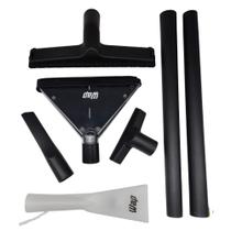 Kit 5un Bocal Branco e 2un Extensor Plástico Compatível com Aspirador WAP GT Profi Turbo 20L