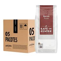 Kit 5Un Café do Centro Barista Prime Grãos 1kg ABIC Superior