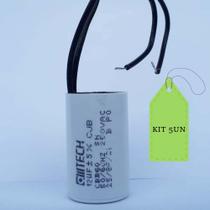 Kit 5un Capacitores 12uF para ventilador comercial 2 fios