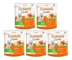 Kit 5un Cookie P/ Cães Porte Pequeno Maçã&aveia 350g Golden