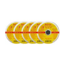 Kit 5un Disco Abrasivo de corte Starret Inox 80m/s 115x1x22