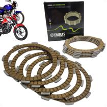 Kit 5un Disco Embreagem Cg125 / 150 / Titan 160 Start Strada