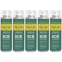 Kit 5un gelo em spray arnica sports ice 280ml dágua natural