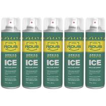 Kit 5UN gelo em spray arnica sports ice 280ML dágua natural