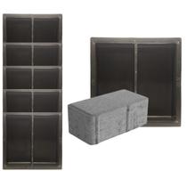 Kit 5un Molde Forma Matriz 20x10x8 Bloco Alto Grande T8 Resistente Trafego Pesado Concreto Paver Cimento Kit 5un Molde Forma Matriz 20x10x8 Bloco Alto Grande T8 Resistente Trafego Pesado Concreto Paver Cimento