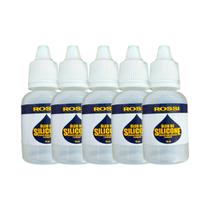 Kit 5un Óleo de Silicone Rossi Lubrificante Pistola Co2 Revolver Carabina 15ml