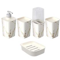 Kit 5un Organização Banheiro Lavabo Acessórios Pia Plasútil