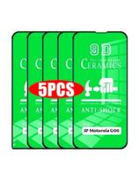 Kit 5UN Película Protetora Cerâmica Flexível 9D Para Moto G06