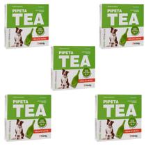 Kit 5un Pipeta Antipulgas Tea 3,2ml P/ Cães 10,1-25kg Konig