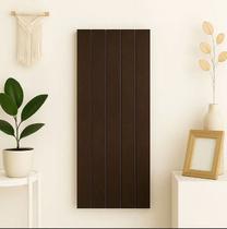 Kit 5un Placa Decorativa Ripado em MDF 45x11cm Cores Freijó, Castanho, Preto