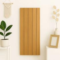 Kit 5un Placa Decorativa Ripado em MDF 45x11cm Cores Freijó, Castanho, Preto
