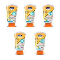Kit 5un Protetor Solar Corporal Kids FPS 30 Toque Seco 125ml Solar Gold Kit 5un Protetor Solar Corporal Kids FPS 30 Toque Seco 125ml Solar Gold