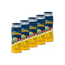 Kit 5un Protetor Solar Fps 60 Corporal Sunday 200ml Kit 5un Protetor Solar Fps 60 Corporal Sunday 200ml
