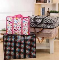 Kit 5un Sacola Sacolão Extra Gg Paraguai Bolsa Viagem 80cm