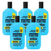 Kit 5un Shampoo Homem Gota Dourada Antiqueda 2x1 Biotina Kit 5un Shampoo Homem Gota Dourada Antiqueda 2x1 Biotina