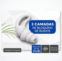 Kit 5un Tampão De Ouvido Protetor Auricular Natação Dormir