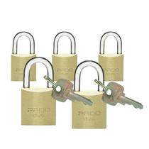 Kit 5und Cadeado De Latão Lt-20 20mm Pado