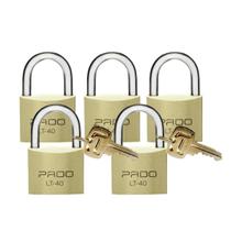 Kit 5und Cadeado De Latão Lt 40 40mm Pado