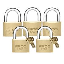 Kit 5und Cadeado De Latão Lt 60 60mm Pado Kit 5und Cadeado De Latão Lt 60 60mm Pado