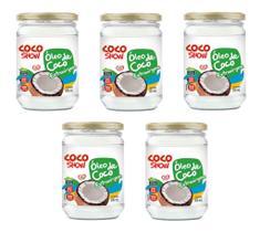 Kit 5uni Óleo de Coco Extravirgem Coco Show 500ml - Copra