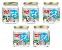 Kit 5uni Óleo de Coco sem sabor Coco Show 200ml - Copra