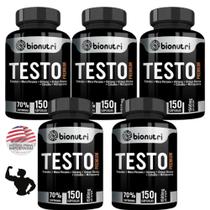 Kit 5Uni Testo Premium Pré Hormonal Natural 1500mg 750Cáps Atacado - Bionutri