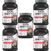 Kit 5X 100% Whey Prime Concentrado - 900g Baunilha - BodyAction Kit 5X 100% Whey Prime Concentrado - 900g Baunilha - BodyAction
