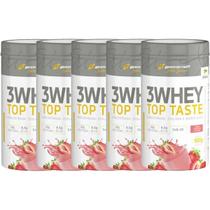 Kit 5X 3 Whey Top Taste - 900g Morango - Body Action Kit 5X 3 Whey Top Taste - 900g Morango - Body Action