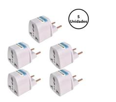 Kit 5X Adaptadores Tomada Universal Padrão Europeu P Brasil