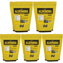 Kit 5x Albumina Naturovos 1kg Sabor Natural