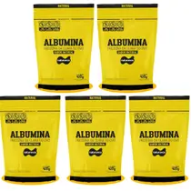 Kit 5x Albumina Naturovos 420g Sabor Natural