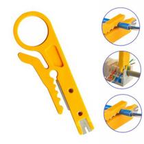 Kit 5x Alicate Descascador Fios Desencapador Cabos Chave Keystone Punch Down Inserção Fêmea Rede RJ45