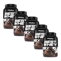 Kit 5X Best Whey - 900g Brownie Chocolate - Atlhetica Nutrition