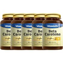 Kit 5X Beta Carotene - 60 Cápsulas - VitaminLife