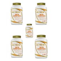 Kit 5x Beta Caroteno 600ui 5x60 cps Flora Nativa