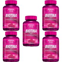 Kit 5X Biotina 45mcg - 60 Cápsulas - Herbamed Kit 5X Biotina 45mcg - 60 Cápsulas - Herbamed