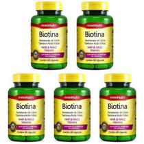 Kit 5x Biotina Firmeza E Crescimento 60 Cápsulas - Maxinutri