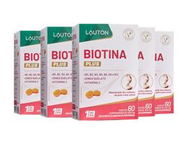 Kit 5x Biotina Plus com Vitaminas e Zinco (60 cápsulas) - Lauton Kit 5x Biotina Plus com Vitaminas e Zinco (60 cápsulas) - Lauton