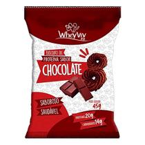 Kit 5x Biscoito de Proteína Sabor Chocolate Wheyviv 45g