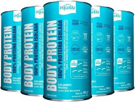 KIT 5X Body Protein Equaliv 450g Neutro Sabor Neutro