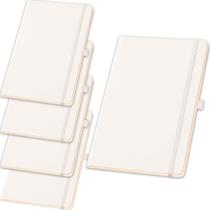 Kit 5x Caderneta de Anotações 13,7x21cm 80 Fls Pautadas Branco Kit 5x Caderneta de Anotações 13,7x21cm 80 Fls Pautadas Branco