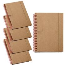 Kit 5X Caderneta Eco 14X18Cm 60 Folhas Pautadas Vermelho Kit 5X Caderneta Eco 14X18Cm 60 Folhas Pautadas Vermelho