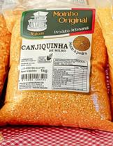 Kit 5X: Canjiquinha de Milho 1kg Artesanal Livre de Transgênico Moinho Original